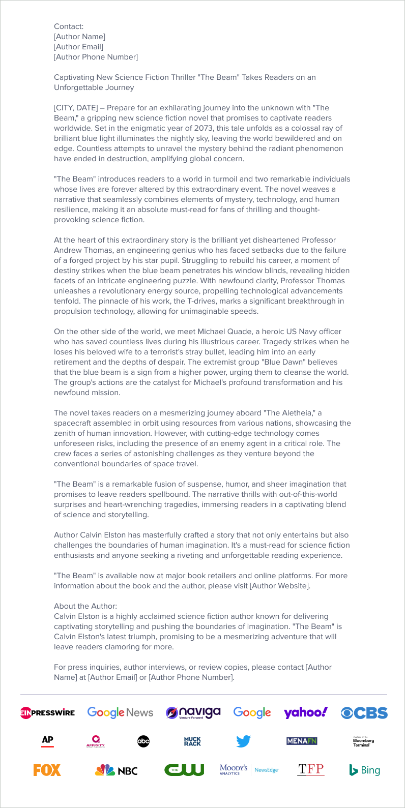 Press Release Sample